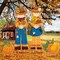 4 Pieces of Fall Outdoor Decorations Scarecrow Yard Stake Thanksgiving. Scarecrow Pumpkin Porch Sign with Stake Fall Yard Decor Autumn Harvest Garden Sign for Outdoor Lawn Decorations (32.28 x 10.47 inches)